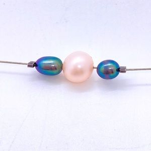 Pearl Necklace Illusion Wire Sterling Silver Clasp